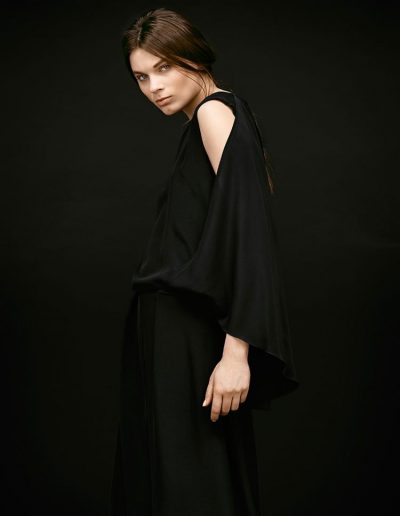 Black Designer Silk Jumpsuit Lou Magdalena Mayrock Berlin