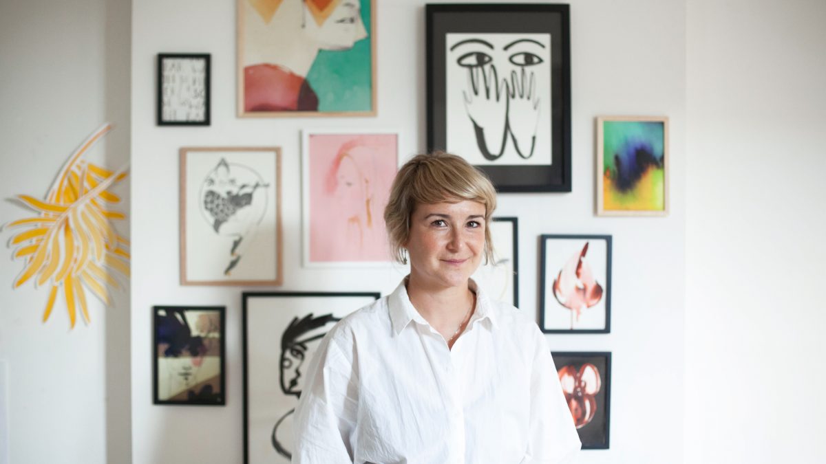 Ekaterina Koroleva in her Berlin Studio