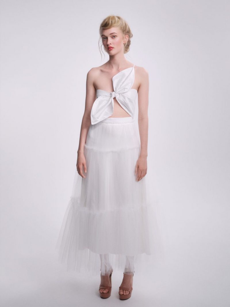 Bridal tulle skirt and bow top